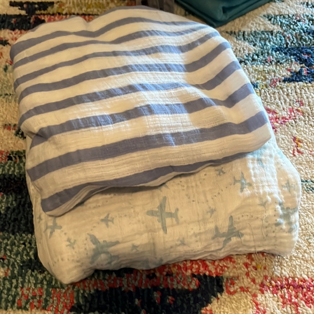 2 Aden & Anais Crib Sheets